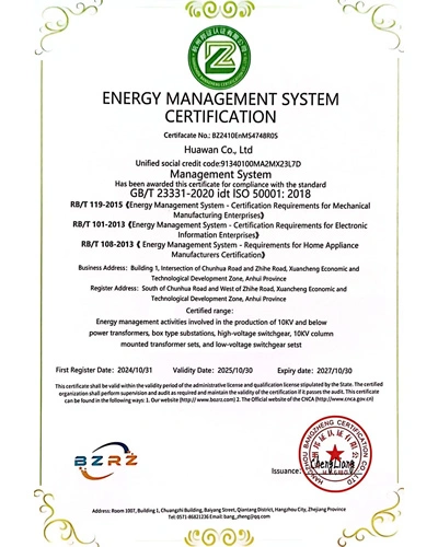 ISO 5001 Energy Management System Certification