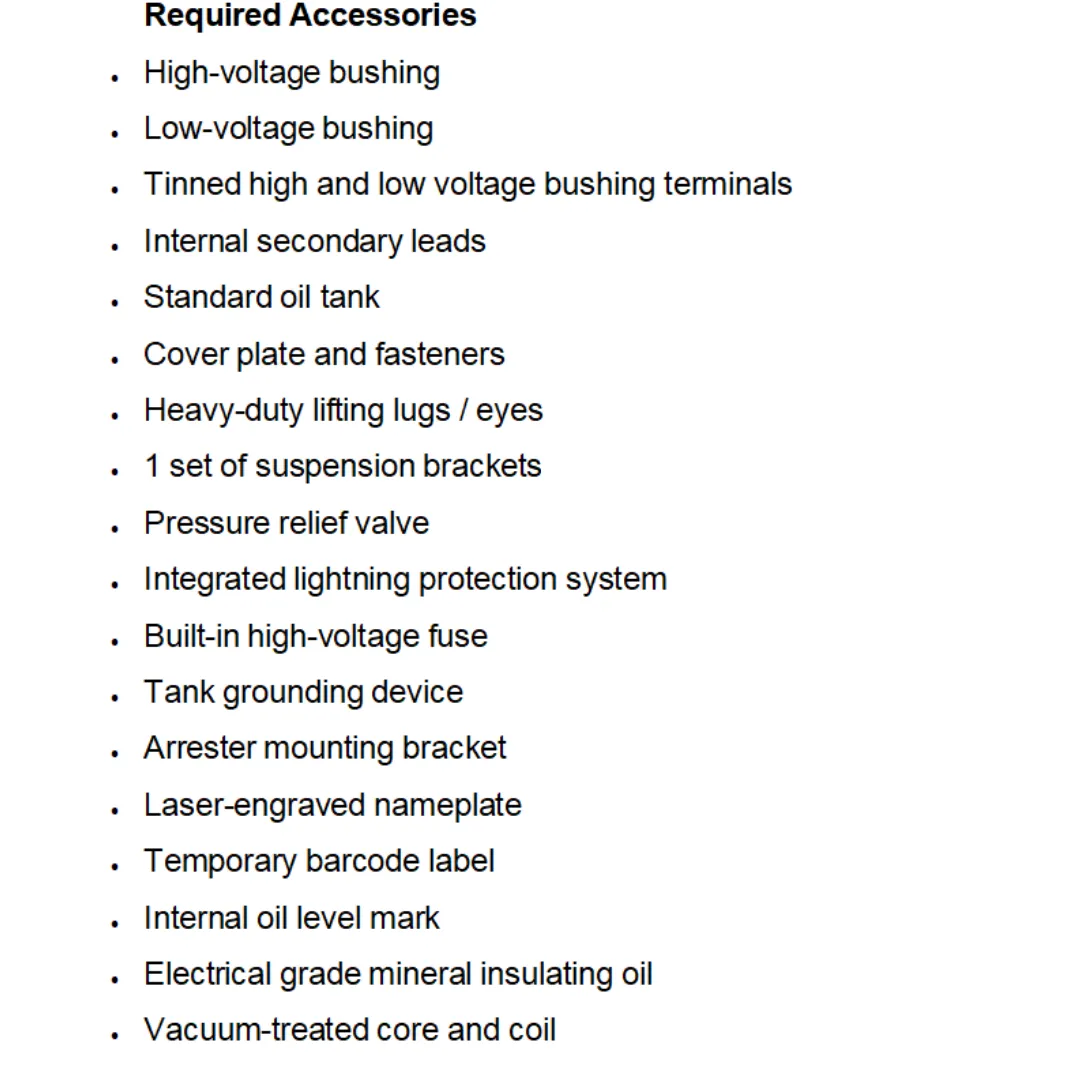 pole mounted transformer accessories