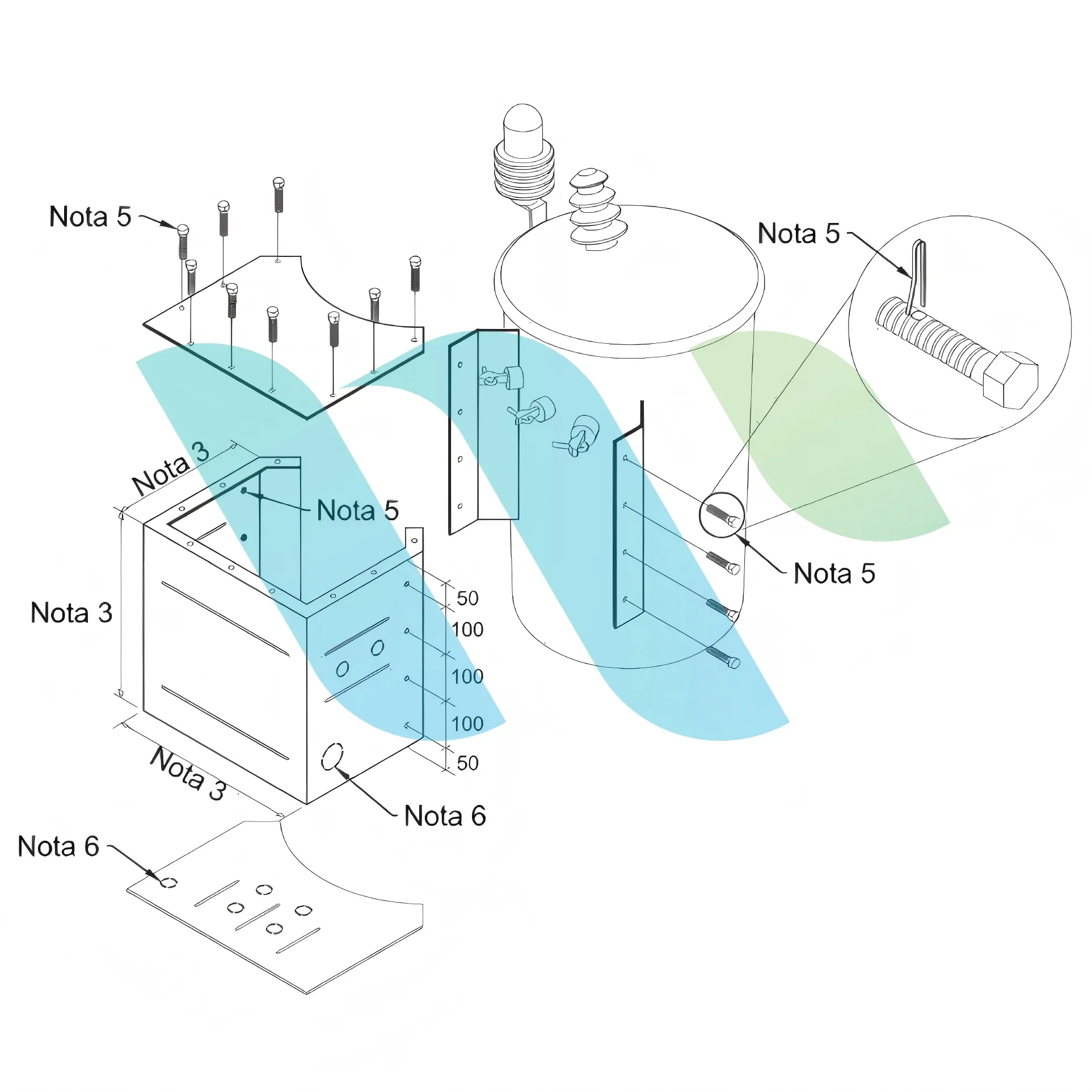 pole mounted transformer drawing