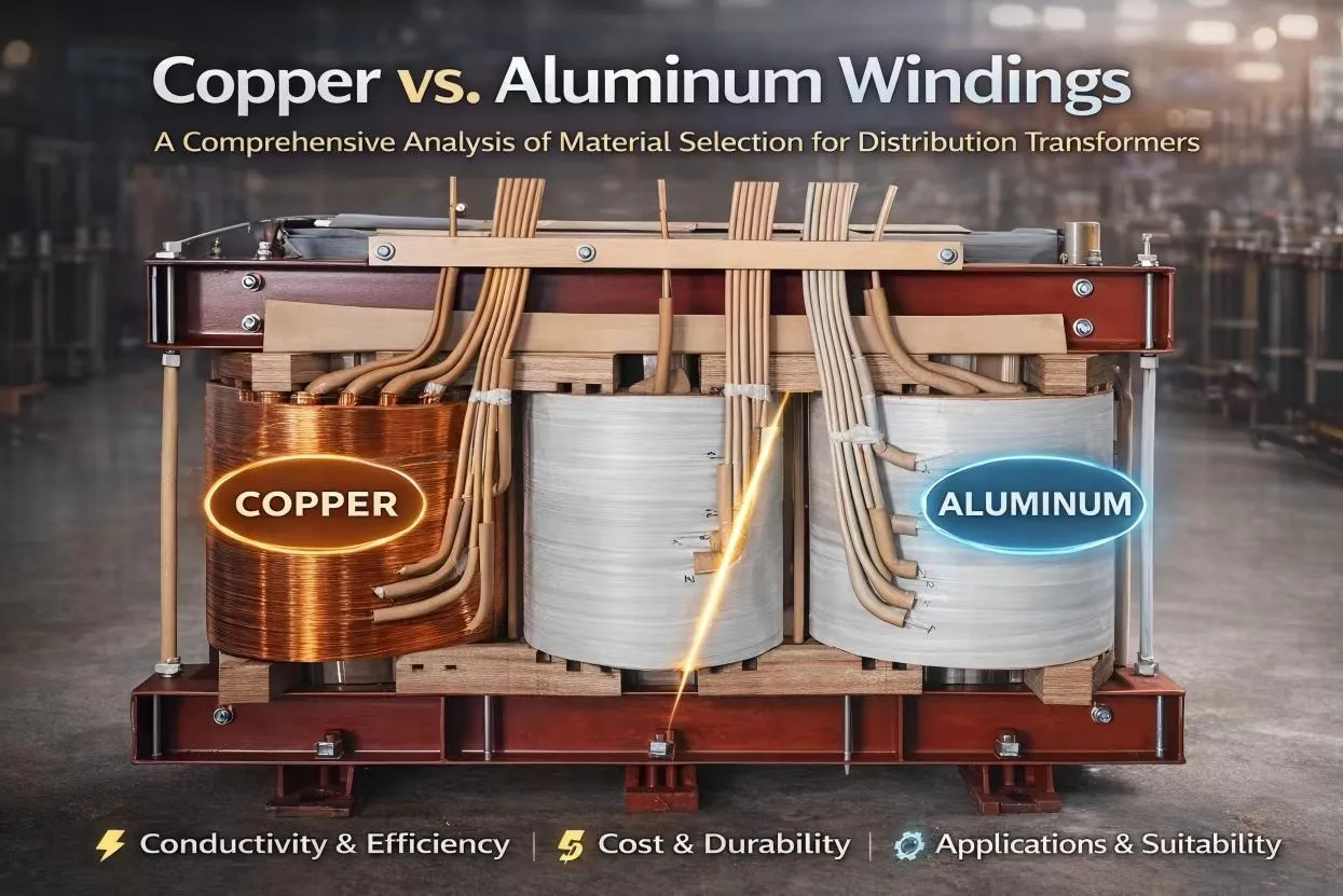 Copper vs. Aluminum Windings: A Comprehensive Analysis of Material Selection for Distribution Transformers
